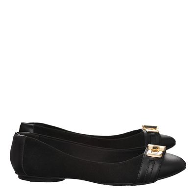 Sapatilha Suede Metal Preta