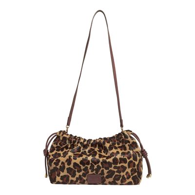 Bolsa P Couro Pelo Estampa Onca Natural