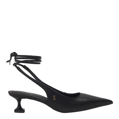 Scarpin Couro Pelica Soft Preto