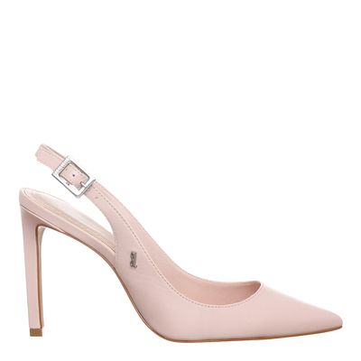 Scarpin Couro Pelica Soft Slingback Rosa