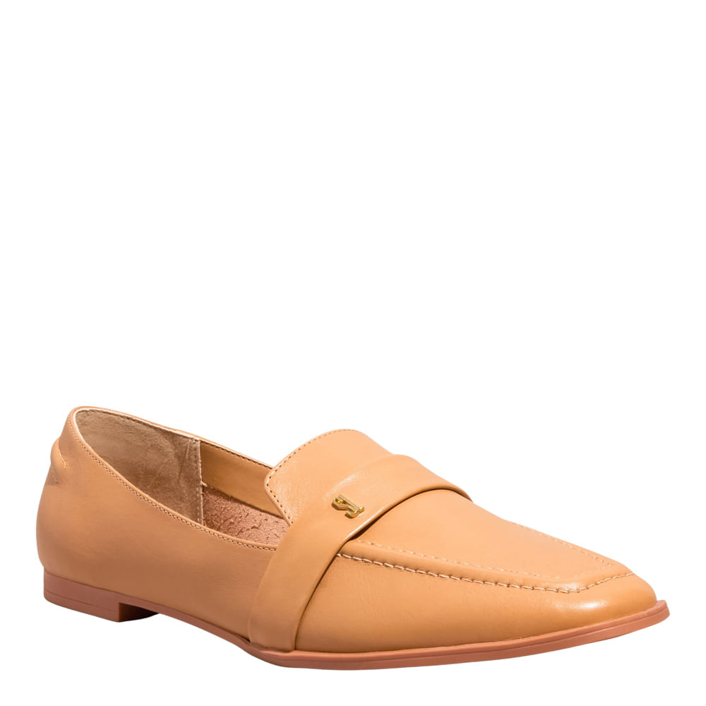 Mocassim Couro Nobre Soft Bege Egido - Santa Lolla