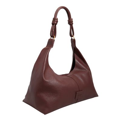 Bolsa G Couro Floater Dark Cocoa