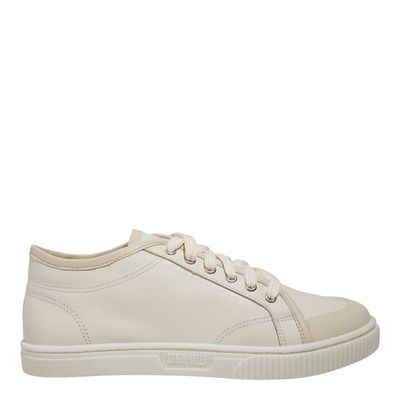 Tenis Couro Sneaker New Marfim