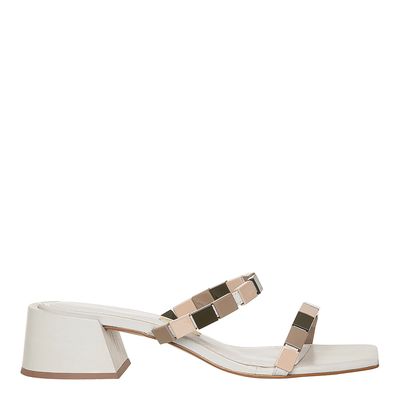 Mule Salto Bloco Tira Off White