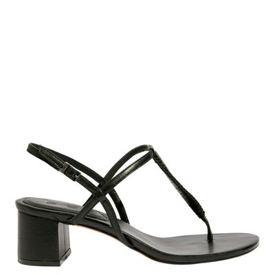 Sandalia Verniz Molhado Preto