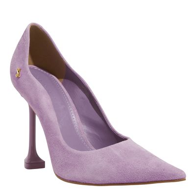 Scarpin Couro Camurça Premium Malve