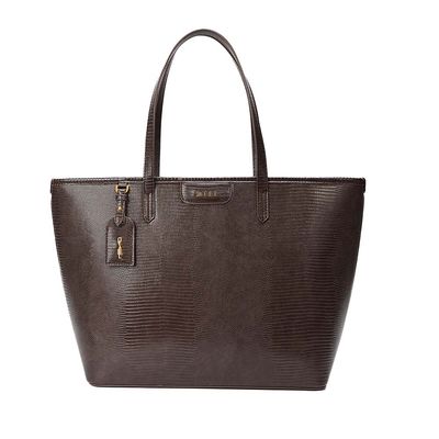 Shopper Material Lizard Dark Cocoa