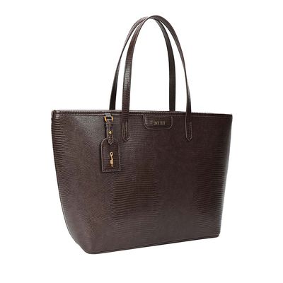 Shopper Material Lizard Dark Cocoa