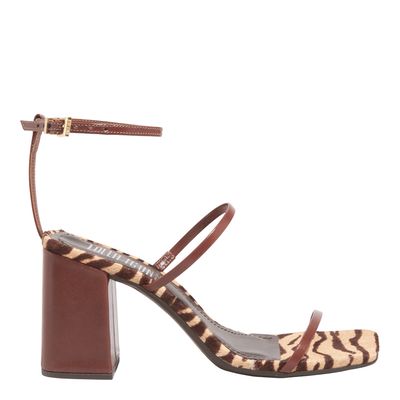 Sandalia Couro Confort Terracota