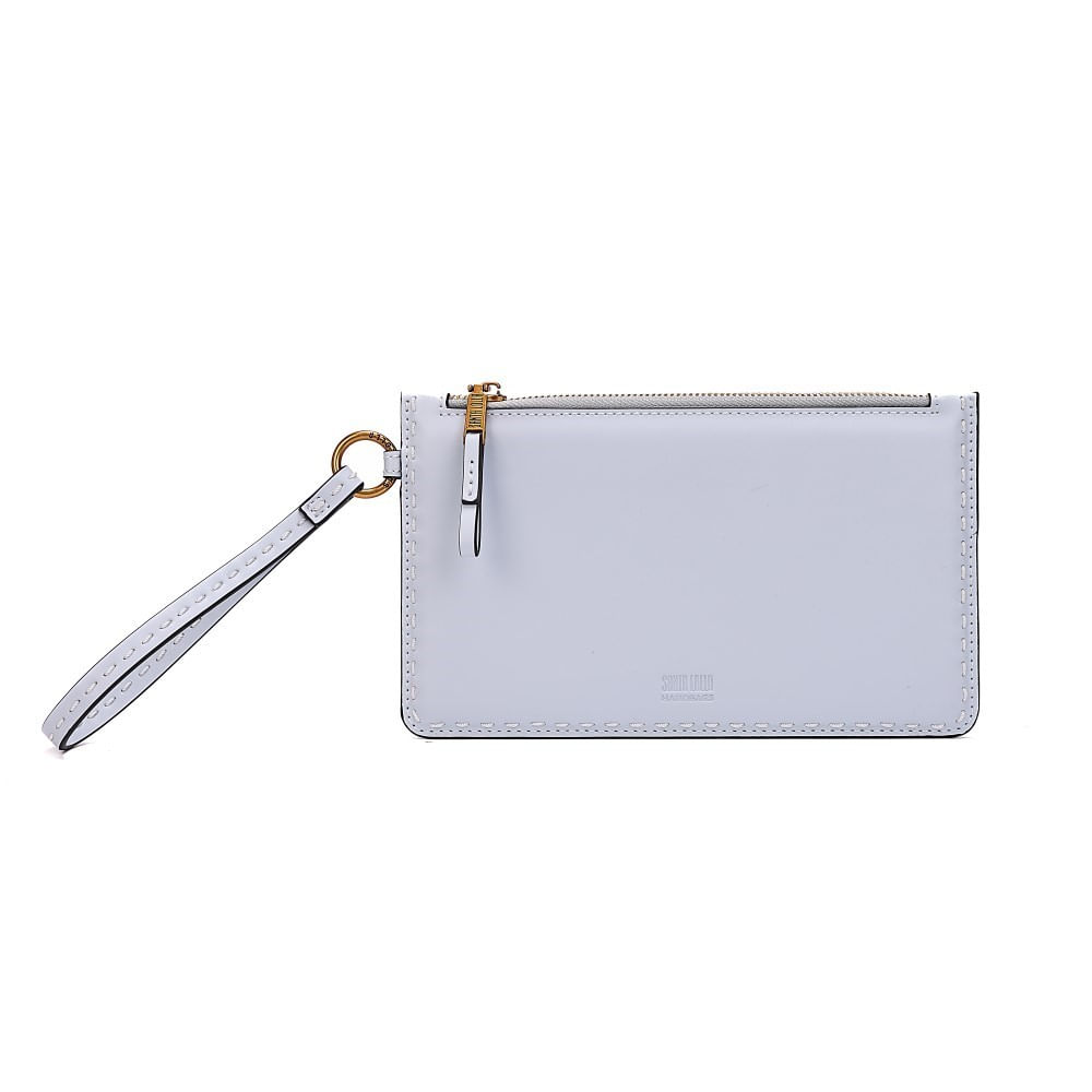 Clutch Soft Laranja Alça De Mão - Santa Lolla