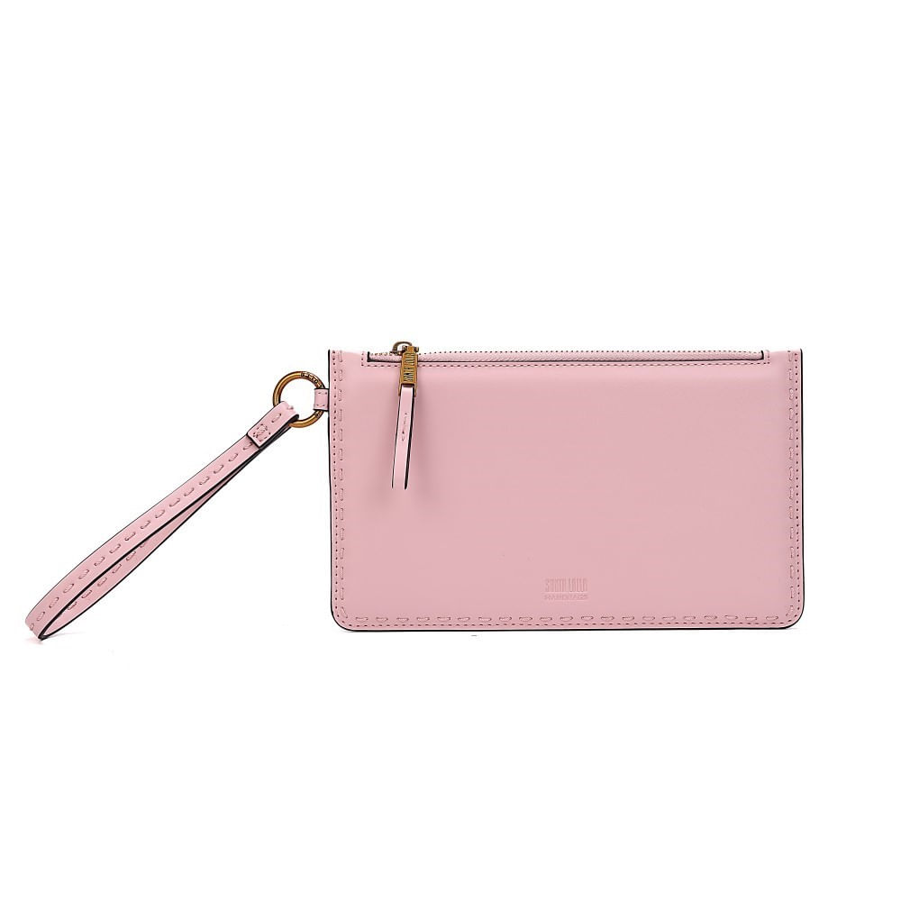 Clutch Soft Laranja Alça De Mão - Santa Lolla