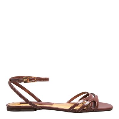 Rasteira Couro Confort Dark Cocoa