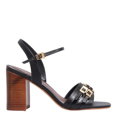 Sandália Couro Nobre Soft Preto
