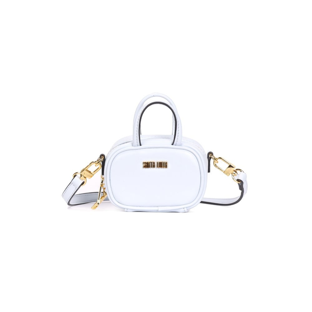 Mini Bag Soft Azul Cloud Alça Transversal - Santa Lolla