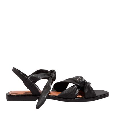 Rasteira Couro Nobre Soft Preto