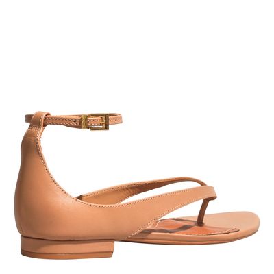 Rasteira Couro Confort Mocha