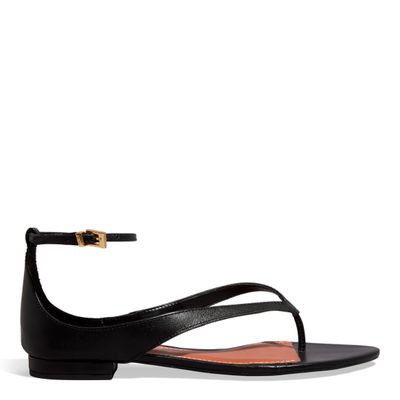 Rasteira Couro Confort Preto