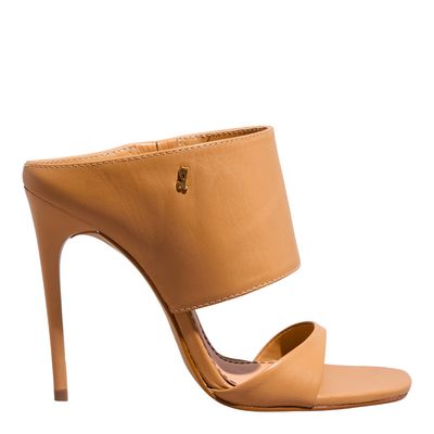 Mule Couro Pelica Soft Bege Egido