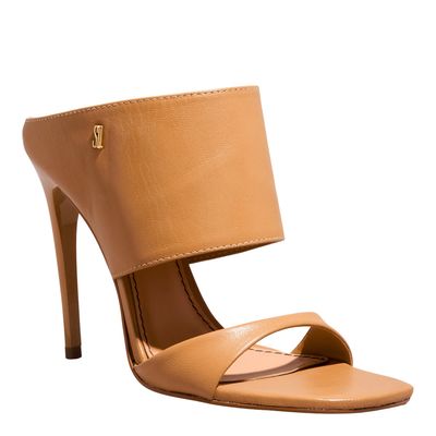 Mule Couro Pelica Soft Bege Egido