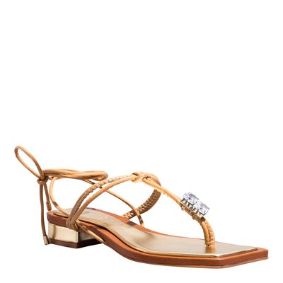 Rasteira Napa Soft Palha