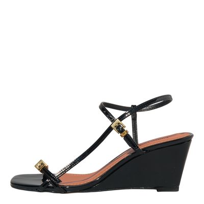 Sandália Verniz Anzeli Preto