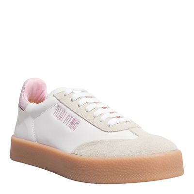 Tênis Couro Camurça Linho