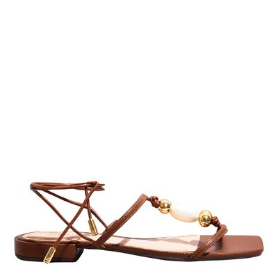 Rasteira Napa Soft Caramelo