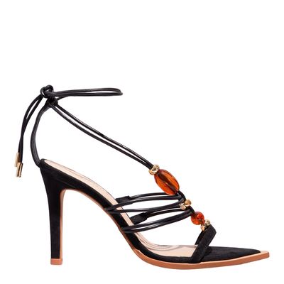 Sandália Couro Confort Preto