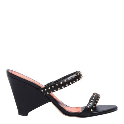 Mule Couro Confort Preto