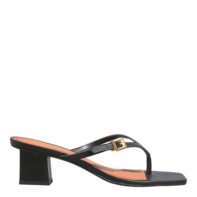 Mule Couro Nobre Soft Preto