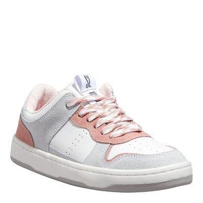 Tênis Couro Camurça Alvejado