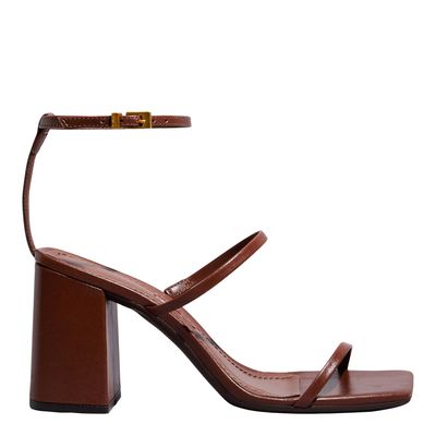 Sandália Couro Confort Dark Cocoa
