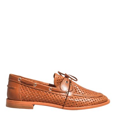 Mocassim Couro Confort Doce De Leite