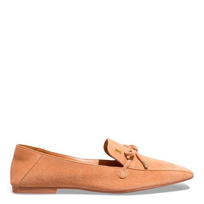 Mocassim Couro Camurça Doce De Leite