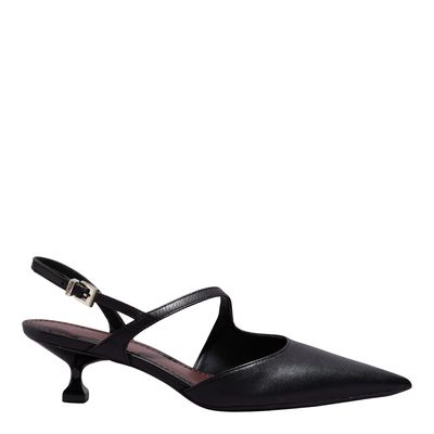 Scarpin Couro Pelica Soft Preto