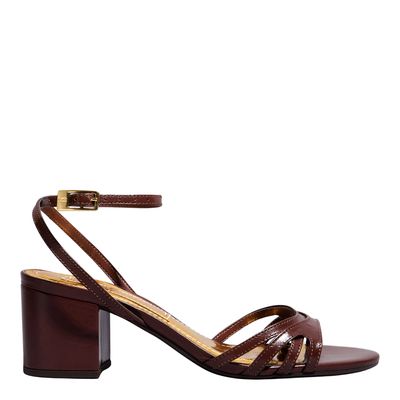 Sandália Couro Confort Dark Cocoa