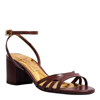 Sandália Couro Confort Dark Cocoa
