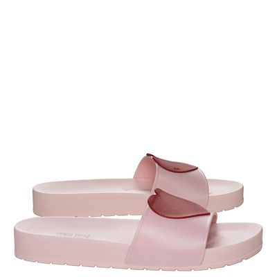 Slide Emborrachada Coração Rosa