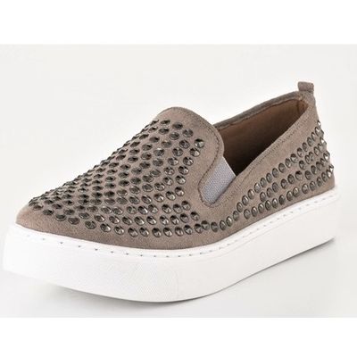 Tênis Slip On Acamurçada Metal Infantil