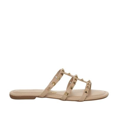 Rasteira Infantil Bege Santorine Rebite