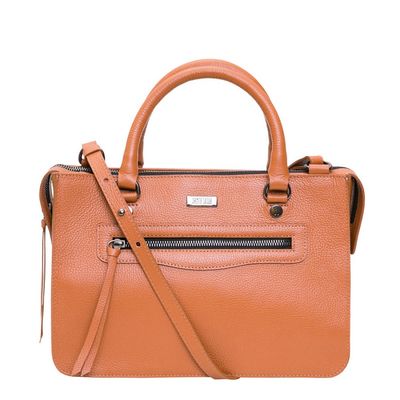Bolsa Couro Floater Média Caramelo