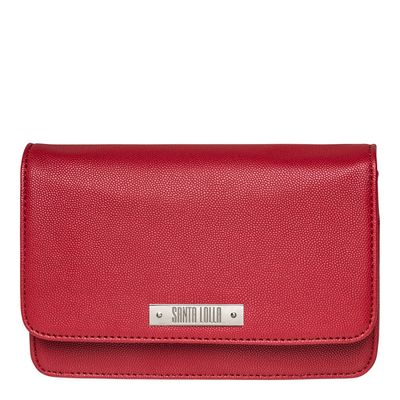 Bolsa Retangular Pontilhismo Vermelho