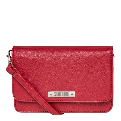Bolsa Retangular Pontilhismo Vermelho