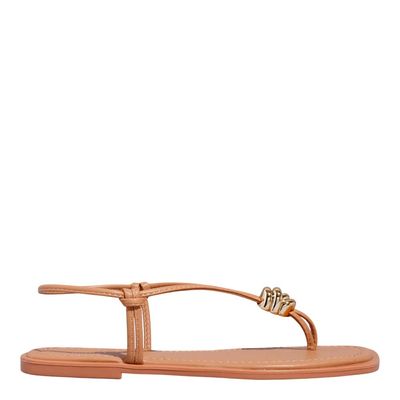 Rasteira Napa Soft Palha