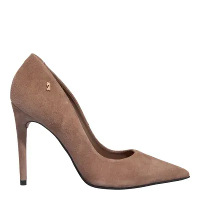 Scarpin Couro Camurca Premium Fog