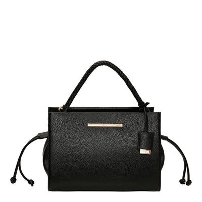 Bolsa Floater Trançada Preta