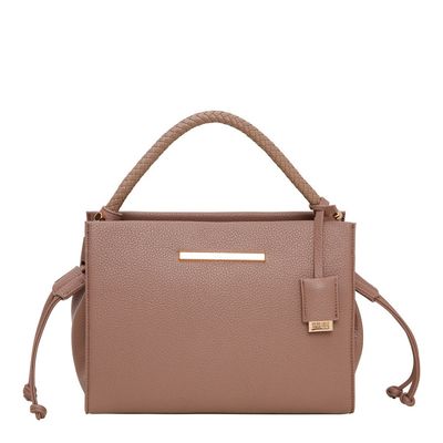 Bolsa Floater Trançada Taupe