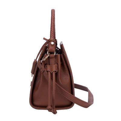 Bolsa Floater Trançada Marrom