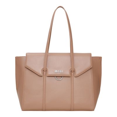 Bolsa Shopper Texturizada Bege