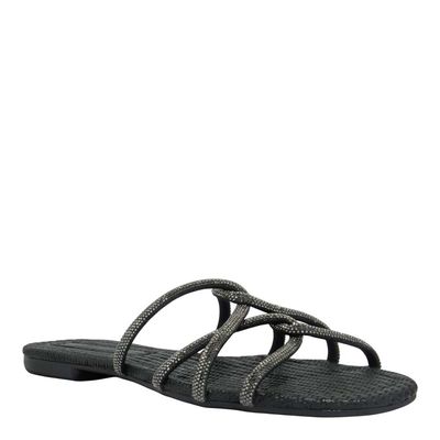 Rasteira Meia Cana Cristal Black Diamond